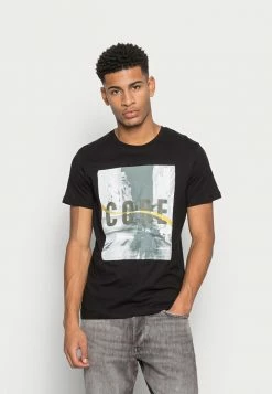 Jack & Jones JCOBOOSTER TEE CREW NECK - Print T-shirt - Black