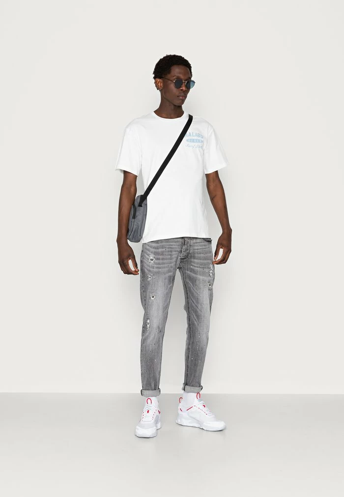 Jack & Jones MALIBU PACK TEE CREW NECK - Print T-shirt - Cloud Dancer 2 Jack & Jones MALIBU PACK TEE CREW NECK - Print T-shirt - Cloud Dancer - Image 2