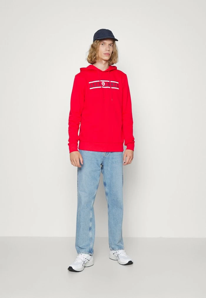 Jack & Jones JJHANS HOOD - Sweatshirt - True Red 2 Jack & Jones JJHANS HOOD - Sweatshirt - True Red - Image 2