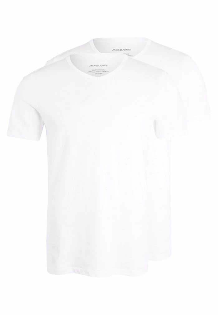 Jack & Jones JACBASIC V-NECK TEE 2 PACK - Undershirt - White 5 Jack & Jones JACBASIC V-NECK TEE 2 PACK - Undershirt - White - Image 5