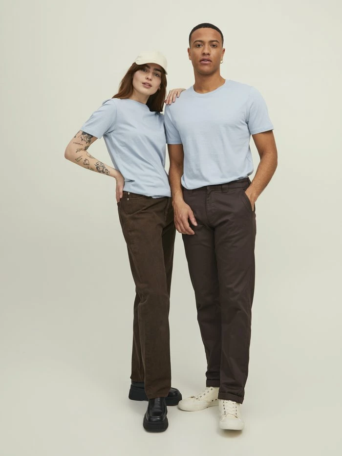 Jack & Jones TEE SS O NECK NOOS - Basic T-shirt - Dusty Blue 2 Jack & Jones TEE SS O NECK NOOS - Basic T-shirt - Dusty Blue - Image 2