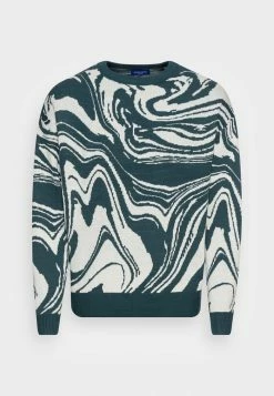 Jack & Jones JORMARBLE CREW NECKKA - Jumper - Deep Teal