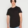 Jack & Jones JJENOA POCKET TEE CREW NECK - Basic T-shirt - Black