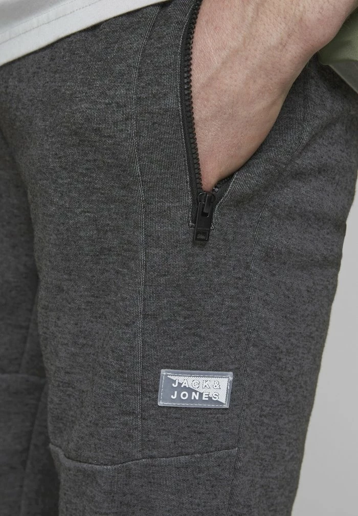 Jack & Jones Tracksuit Bottoms - Dark Grey Melange 1 Jack & Jones Tracksuit Bottoms - Dark Grey Melange
