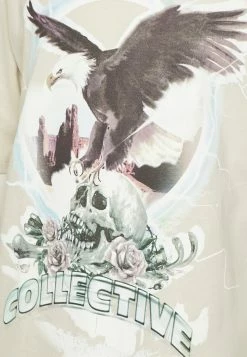 Jack & Jones JORRUSHSKULL TEE CREW NECK UNISEX - Print T-shirt - Moonbeam -Jack & Jones Shop ab2ebd74db774016ade89d42484c4581