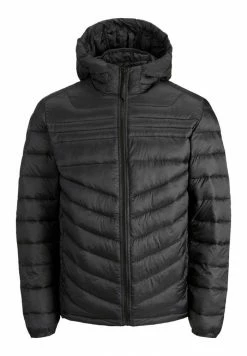 Jack & Jones JJEHERO PUFFER HOOD PS SN - Winter Jacket - Black