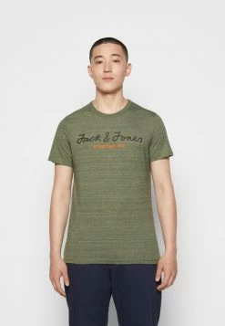 Jack & Jones UPSCALED TEE CREW NECK 3PK - Print T-shirt - Fourleafclover/white/navy -Jack & Jones Shop aba14febd7054285bd0ce9298637235e