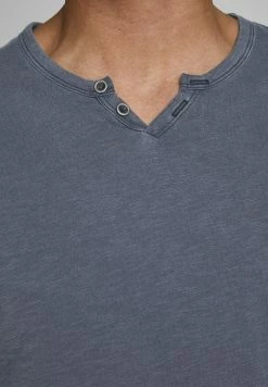 Jack & Jones JJESPLIT NECK TEE - Basic T-shirt - Navy -Jack & Jones Shop ac1e632190594fda97624bd27d93218a