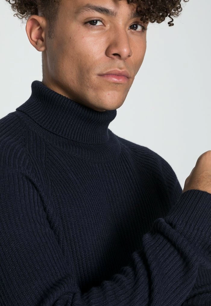 Jack & Jones JJPANNEL ROLL NECK - Jumper - Navy 5 Jack & Jones JJPANNEL ROLL NECK - Jumper - Navy - Image 5