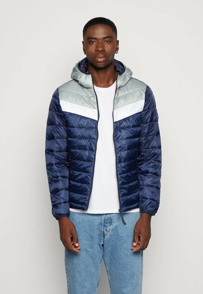 Jack & Jones JJMICK PUFFER HOOD - Light Jacket - Slate Gray 1 Jack & Jones JJMICK PUFFER HOOD - Light Jacket - Slate Gray