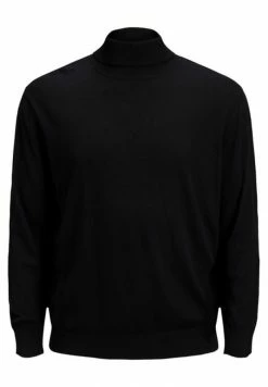 Jack & Jones JJEEMIL ROLL NECK - Sweatshirt - Black