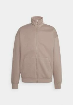 Jack & Jones JORBRINK ZIP HIGH NECK - Zip-up Sweatshirt - Fungi
