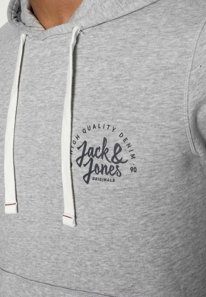 Jack & Jones JJKIMBEL HOOD - Sweatshirt - Light Grey Melange 5 Jack & Jones JJKIMBEL HOOD - Sweatshirt - Light Grey Melange - Image 5