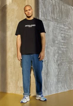 Jack & Jones JPRBLABRANDING TEE CREW NECK - Print T-shirt - Perfect Navy
