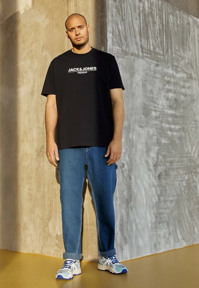 Jack & Jones JPRBLABRANDING TEE CREW NECK - Print T-shirt - Perfect Navy 1 Jack & Jones JPRBLABRANDING TEE CREW NECK - Print T-shirt - Perfect Navy