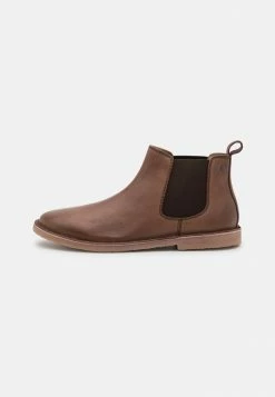 Jack & Jones JFWBRAVO CHELSEA BOOT - Classic Ankle Boots - Brown Stone