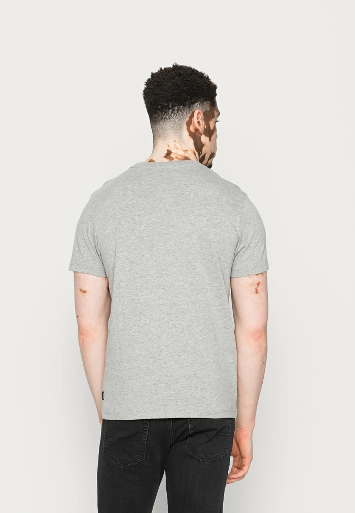 Jack & Jones JJFONT - Print T-shirt - Light Grey Melange 3 Jack & Jones JJFONT - Print T-shirt - Light Grey Melange - Image 3