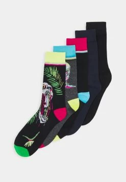 Jack & Jones JACMELTING SKULL SOCK 5 PACK - Socks - Black