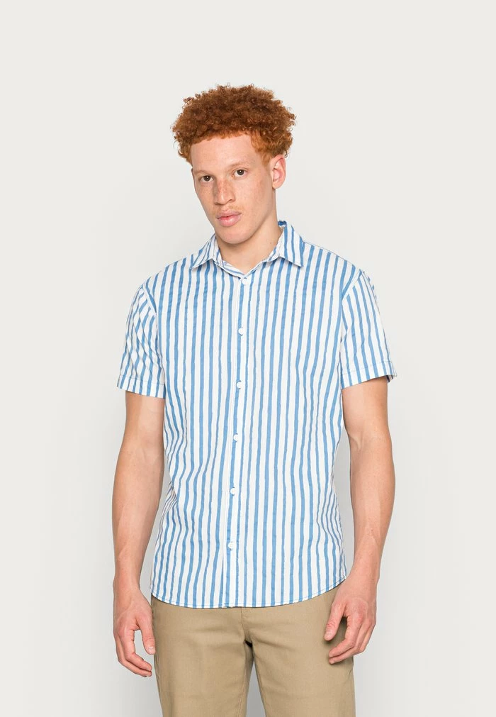 Jack & Jones JCODEN PATRICK STRIPE - Shirt - Riviera 1 Jack & Jones JCODEN PATRICK STRIPE - Shirt - Riviera