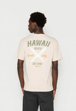 Jack & Jones MALIBU PACK TEE CREW NECK - Print T-shirt - Peyote