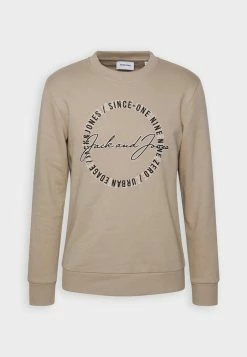 Jack & Jones JJMARLON CREW NECK - Sweatshirt - Crockery -Jack & Jones Shop b0a4bed732e646049a23ef28720c14b3