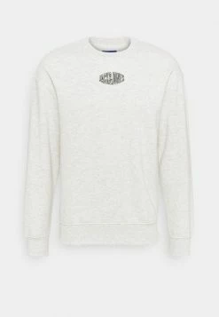 Jack & Jones JORWORLD CREW NECK - Sweatshirt - White Melange