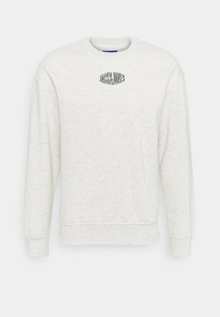 Jack & Jones JORWORLD CREW NECK - Sweatshirt - White Melange 1 Jack & Jones JORWORLD CREW NECK - Sweatshirt - White Melange
