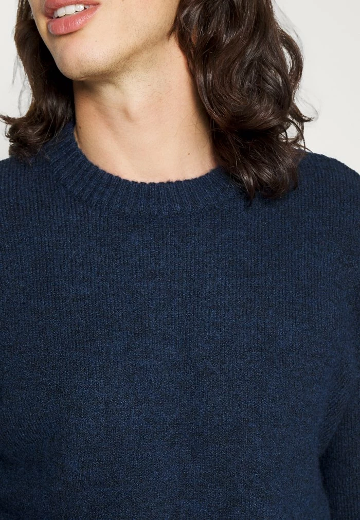 Jack & Jones JOROLLIE CREW NECK - Jumper - Navy Blazer Melange 6 Jack & Jones JOROLLIE CREW NECK - Jumper - Navy Blazer Melange - Image 6