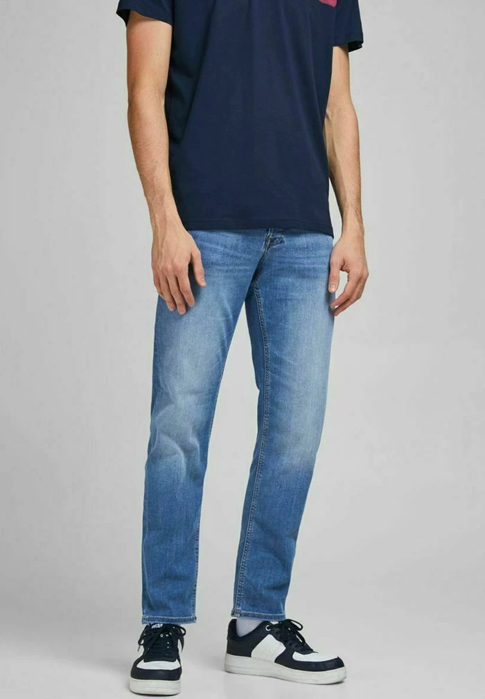 Jack & Jones Straight Leg Jeans - Blue Denim 1 Jack & Jones Straight Leg Jeans - Blue Denim
