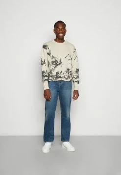 Alternative view of Jack & Jones JCODESERT CREW NECK - Jumper - Off-white