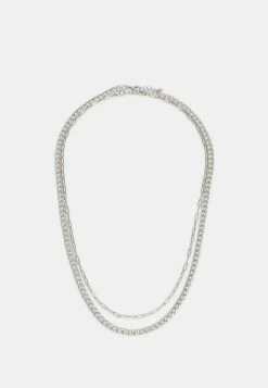 Jack & Jones JACTESERO NECKLACE UNISEX 2 PACK - Necklace - Silver-coloured