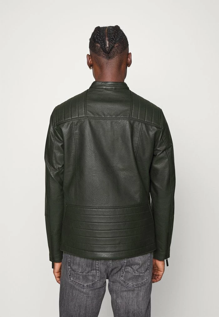 Jack & Jones JJWOODY JACKET - Faux Leather Jacket - Black 3 Jack & Jones JJWOODY JACKET - Faux Leather Jacket - Black - Image 3