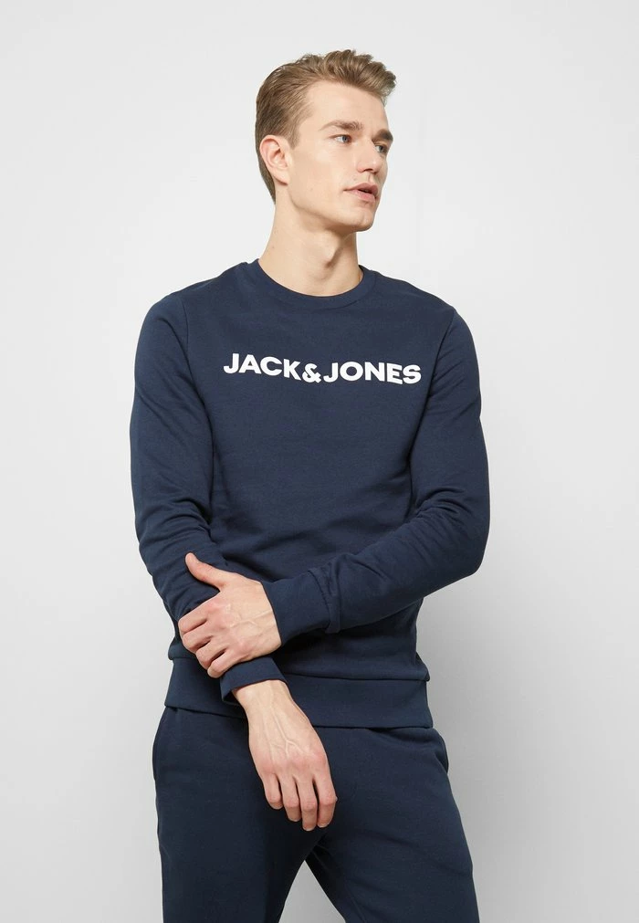 Jack & Jones JACLOUNGE ONECK - Sweatshirt - Navy Blazer 1 Jack & Jones JACLOUNGE ONECK - Sweatshirt - Navy Blazer