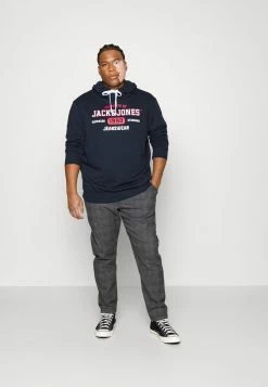 Jack & Jones JJSTAMP HOOD 2 PACK - Hoodie - Navy Blazer/black