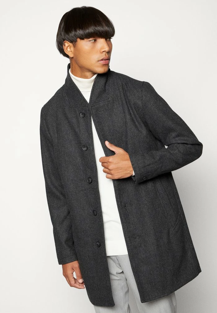 Jack & Jones JJECOLLUM COAT - Short Coat - Dark Grey 4 Jack & Jones JJECOLLUM COAT - Short Coat - Dark Grey - Image 4