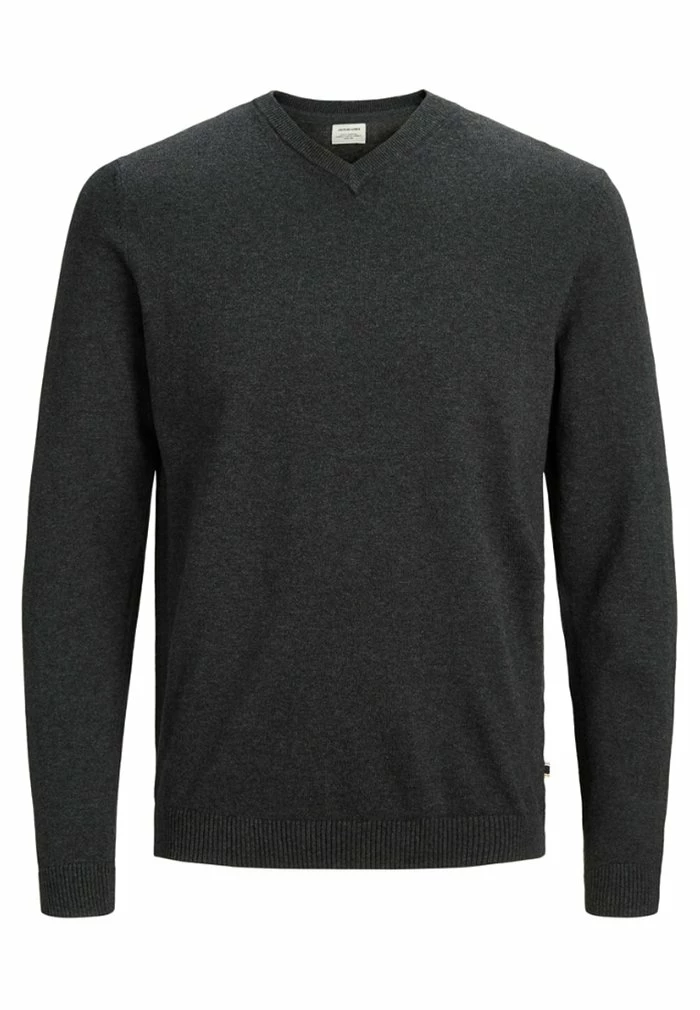 Jack & Jones JJEBASIC - Jumper - Dark Grey 7 Jack & Jones JJEBASIC - Jumper - Dark Grey - Image 7