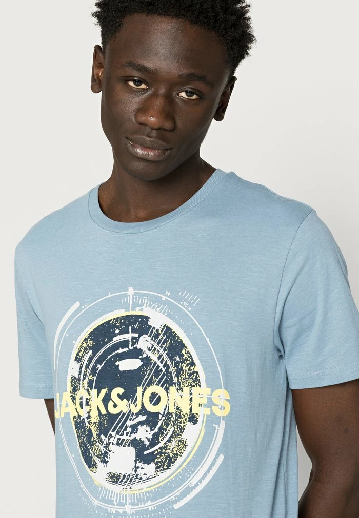Jack & Jones JCOFILT TEE CREW NECK - Print T-shirt - Faded Denim 5 Jack & Jones JCOFILT TEE CREW NECK - Print T-shirt - Faded Denim - Image 5