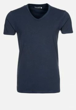 Jack & Jones BASIC V-NECK - Basic T-shirt - Navy Blue -Jack & Jones Shop b4bd141ca1b14be78b0116cda64396ae