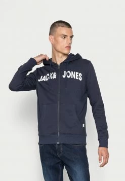 Jack & Jones JJNAVY ZIP HOOD - Zip-up Sweatshirt - Navy Blazer