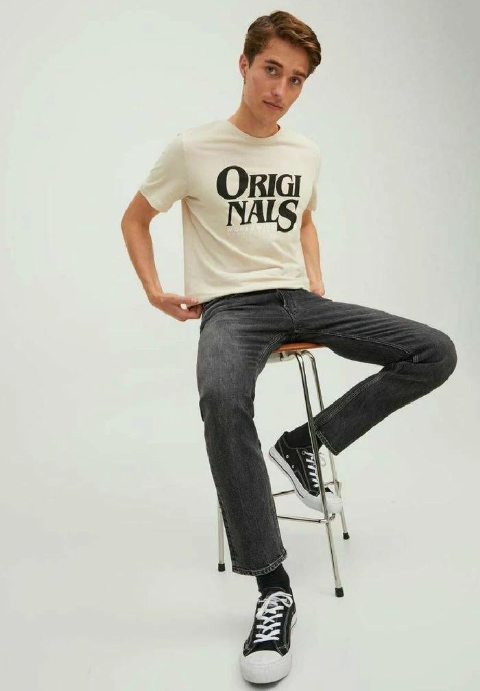 Jack & Jones TIM ORIGINAL - Slim Fit Jeans - Black Denim 6 Jack & Jones TIM ORIGINAL - Slim Fit Jeans - Black Denim - Image 6