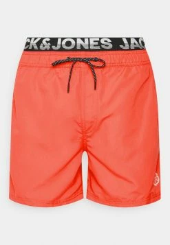 Jack & Jones JJICRETE JJSWIM DOUBLE - Swimming Shorts - Flame Scarlet