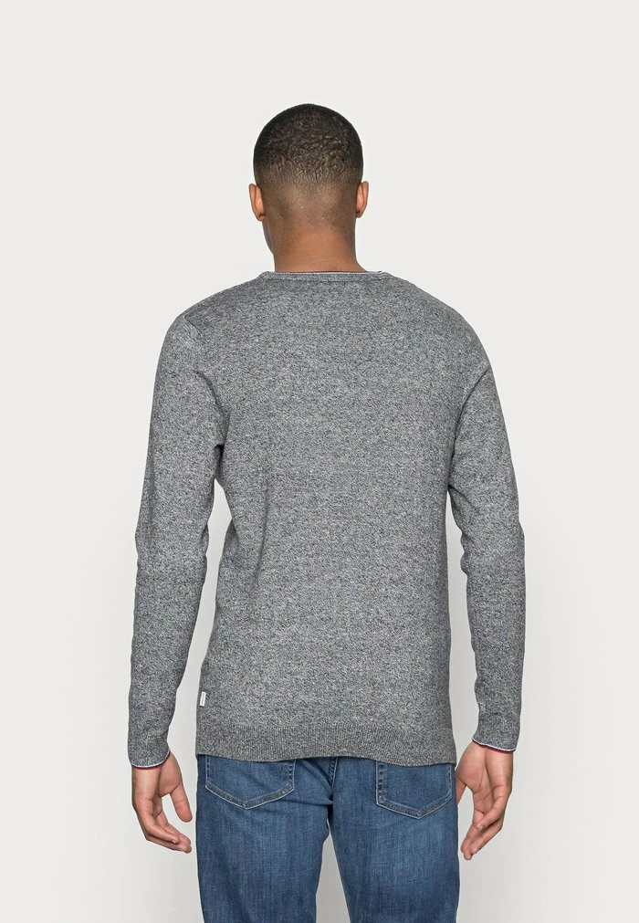 Jack & Jones JJRYDER CREW NECK - Jumper - Black/grey 3 Jack & Jones JJRYDER CREW NECK - Jumper - Black/grey - Image 3