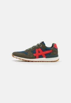 Jack & Jones JFWSTANZA COMBO 2.0 - Trainers - Dark Olive/blue/red