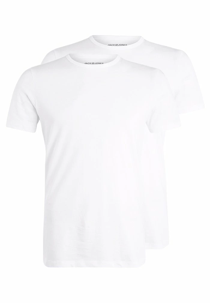Jack & Jones JACBASIC CREW NECK TEE 2 PACK - Undershirt - White 4 Jack & Jones JACBASIC CREW NECK TEE 2 PACK - Undershirt - White - Image 4