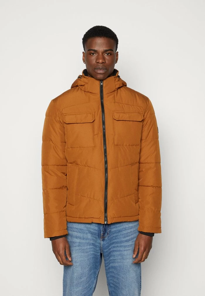 Jack & Jones JJBRADY PUFFER - Winter Jacket - Rubber 1 Jack & Jones JJBRADY PUFFER - Winter Jacket - Rubber