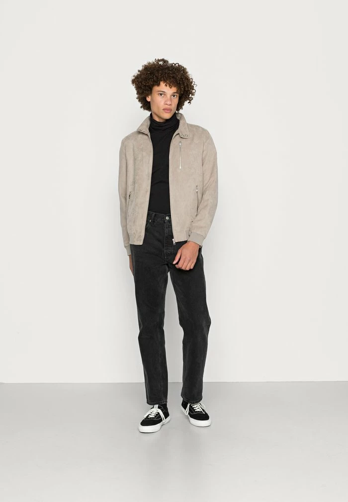 Jack & Jones JJRAVEN JACKET - Faux Leather Jacket - Crockery 2 Jack & Jones JJRAVEN JACKET - Faux Leather Jacket - Crockery - Image 2