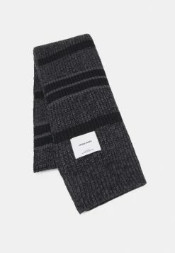 Jack & Jones JACONLINE SCARF - Scarf - Black/asphalt