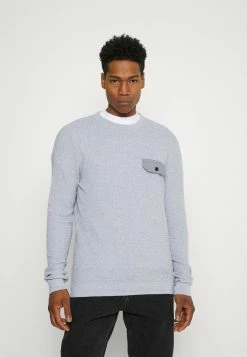 Jack & Jones JCOTARBEN CREW NECK - Jumper - Light Grey Melange