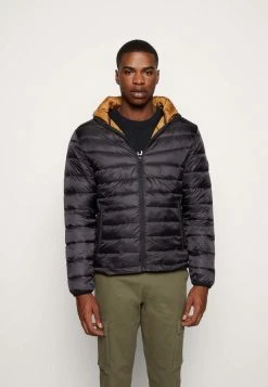Jack & Jones JJMICK PUFFER HOOD - Light Jacket - Black