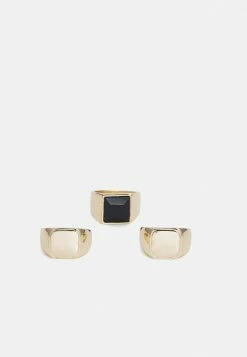 Jack & Jones JACSTONE MIX 3 PACK - Ring - Gold-coloured